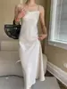 Vestido Sinan Chic Estilo Chinês Novo Design de Fita Cetim Francês Brilhante Alça Caída Sn3333