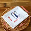 Caja de Embalaje para Pastel de Crema Antiguo con Tapa, Caja Rectangular Grande para Pastelería Blanca y Negra con Pan Sabor Coco y Tapa Transparente para Hornear