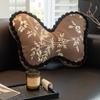 Cadeira Poltrona Almofada Borboleta Girly Inspirada no Estilo Francês Retro Almofada para Janela de Canto Quarto Almofada Decorativa para Sofá de Sala de Estar