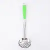 Juego de Cuchara para Sopa Colador de Acero Inoxidable Cuchara Creativa Anti-Quemaduras con Mango de Colores Cuchara para Hot Pot Cocina Casera Cuchara para Sopa Colgante