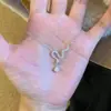 Collar con Colgante del Año del Zodiaco Serpiente para Mujer, Lujo Ligero, Nicho, Moda Ins, Versátil, Elegante, Colgante de Alta Gama, Cadena para Clavícula, Regalo para Novia