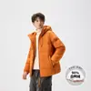Colección de invierno nueva para hombre Enbu: chaqueta de plumón engrosada, con capucha, casual y versátil, una opción de abrigo simple y unisex
