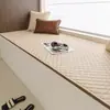 Cojín de ventana abuhardillada de alta gama estilo lujo, protector de alféizar de ventana de cuero impermeable y resistente a las manchas, nuevo modelo 2026, apto para todas las estaciones