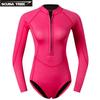 Traje de buceo para adultos, traje de baño húmedo, traje de surf, traje de snorkel, traje de surf de manga larga, cálido y resistente al frío, traje de buceo con protección solar.