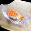 Prato de vidro redondo estilo japonês Prato de frutas artesanais Phnom Penh Salada de frutas secas Prato de lanche Prato de cristal sem chumbo criativo simples