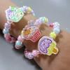 Lote de pulseras de dibujos animados para niños, lindas y dulces pulseras acrílicas coreanas para niños, fabricantes de joyas al por mayor