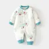 Mameluco de Algodón Acolchado para Bebé de 40g, Bata Acolchada de Algodón para Otoño e Invierno sin Huesos, Traje Delgado de Algodón Engrosado para Gatear para Niños