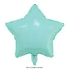 Globo de Película de Aluminio Estrella de Cinco Puntas Versión Ligera de 5 Pulgadas 10 Pulgadas 18 Pulgadas Globo Estrella de Color Puro Decoración para Fiesta de Cumpleaños Venta al por Mayor