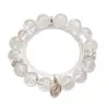 Pulseira de Cristal Branco de Cristal Natural Qian Xiao Anran para Mulheres, Pulseira Aze Branco de Moda de Alta Qualidade Shijia Atacado