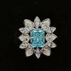 Novo anel de diamante de alto carbono com corte de flor de gelo fresco S925 estilo europeu e americano, anel de luxo leve de alta qualidade para mulheres, uso diário