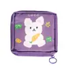 Bolsa de almacenamiento de almohadillas de algodón para el período menstrual de mujer, bolsa pequeña, bolsa para toallas sanitarias de estudiante, bolsa de almacenamiento de toallas sanitarias, bolsa de maquillaje
