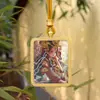 Colar Tanka de Xizang Cor Dourada Raposa Dourada Raposa de Nove Caudas Pingente de Tanka de Raposa Cinco Commemorações de Viagem