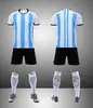 Venta al por mayor rápida de uniformes de fútbol de verano para club, de local y visitante, uniformes de entrenamiento de fútbol para adultos y niños, camisetas de fútbol para hombres y mujeres