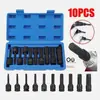 Processamento e Personalização de Conjunto de 10 Peças Pneumáticas Conectadas 1/2 para Mangotes de Parafusadeira de Pressão 12,5mm Chave Hexagonal Interna para Parafusadeira Pneumática Manual