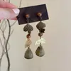 Nuevos Pendientes Largos de Estilo Chino Retro Temática Bosque Fruta de Eucalipto para Mujer, Diseño Único, Pendientes Elegantes, Colgantes de Oreja, Accesorios para Orejas