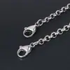 Collar de acero de titanio simple para hombre europeo y americano, cadena colgante, cadena de textura de moda, producto CE482