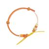 Pulseira Fivela da Paz Corda Trançada DIY Feito à Mão Produto Semi-Acabado Usável Ano do Zodíaco Dourado Pulseira de Corda Vermelha para Mulheres