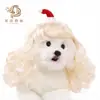 Nuevas Pelucas para Mascotas para Gatos y Perros, Suministros Universales para Mascotas para Fiestas Navideñas, Cabello Largo Ondulado [Procesamiento Personalizado]