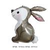 Cross-border New Jungle Cute Rabbit Shape Alumínio Filme Balão Festa de Páscoa Decoração de Festa Layout Atacado