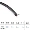 Tira de goma de sellado de borde en forma de U plástico anticolisión tira de sellado anticorte bandeja de cables de acero inoxidable gabinete tira de sellado protectora decorativa