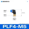 Tubo de aire neumático Conector rápido de inserción rápida Codo de rosca interna Tipo L recto de dos vías PLF6-01 8-02 10-03
