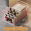 Cesto de Roupas Sujas Cesto de Armazenamento para Roupas Sujas Cesto de Lavanderia Organizador com Rodas para Banheiro Debaixo do Armário do Banheiro Cesto de Roupas Sujas Doméstico