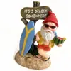 Adornos de regalo de Navidad, decoraciones de jardín, gnomos, manualidades de resina, estatuas de gnomos de dibujos animados, anciano con barba blanca
