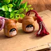 Novo Estilo Sandália Esculpida Personagem de Desenho Animado Chapéu Pingente Chaveiro Criativo Charme de Bolsa Acessório