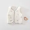 Ropa para recién nacidos Clase A algodón puro sin costuras estilo nuevo chaleco de algodón 40g capa para salida de bebé ropa para niños de otoño e invierno
