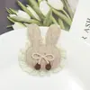 Parches de Tela de Encaje Vintage Corazón Tejido Conejo Oso Mickey Accesorios DIY Accesorios para el Cabello Ropa Ropa para Muñecas Zapatos Productos Semi-Terminados