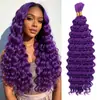 Extensiones de Cabello Sintético Rizado Profundo Europeas y Americanas Transfronterizas, Trenzas de Cabello Rizado Largo para Crochet, Cabello para Crochet