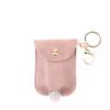 Fábrica eBay transfronterizo nuevo Pu imitación cuero portátil set de botellas de desinfectante de manos bolsa con borla colgante llavero colgante