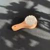 Cuchara Mini Portátil Súper Suave con Múltiples Cerdas, Cepillo de Bambú Jade para Limpiar y Pulir Huesos de Oliva, Cera de Abejas, Turquesa y Maíz