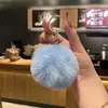 Chaveiro de Bolinha de Pelo, Bola de Pelo Grande, Pingente Peludo Fofo para Mochilas de Meninas, Chaves do Carro, Presente para Casais Estudantes, Pingente Decorativo
