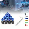 Tornillos de motocicleta 5mm tornillos de parabrisas tuercas fijas decorativas universales dedicados a coches deportivos de alta cilindrada 10 Piezas