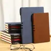 Cuaderno de negocios A5 piel de oveja retro cuero suave empresas pueden añadir LOGO oficina A6 diario de trabajo