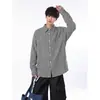 Camisa de Chenilla Pesada Nueva de Otoño 2026 para Hombre Tallas Grandes, Estilo Coreano, Elegante Camisa de Manga Larga, Chaqueta Versátil Estilo Hong Kong