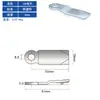 Placa de Cerradura Ms705, Accesorios de Lengüeta de Cerradura Cilíndrica Extendida, Cerradura de Caja Eléctrica, Perno de Cerradura, Cerradura Triangular, Cerradura de Lengüeta Giratoria, Tope de Cerradura, Solo se Vende la Placa de Cerradura