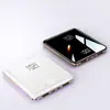Power Bank Super Rápido de 120W com Cabo Embutido, Grande Capacidade de 20000mAh, Acabamento Espelhado, Compacto e Portátil, com Impressão de Logo