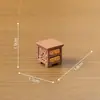 Nuevo producto transfronterizo: serie de muebles de estilo sudeste asiático creativo, accesorios de decoración DIY para casa de muñecas, adornos para paisajes en miniatura