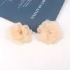 7.5cm Estilo Nuevo Cielo Estrellado Organza Borde Quemado Flor Accesorios para Ropa Flor de Borde Quemado de Organza Tocado Accesorios de Costura DIY en Stock