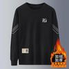 [Seleção] Camiseta Masculina de Manga Longa Marca de Moda Outono/Inverno Top com Forro de Lã Roupas Masculinas Camiseta Jovem com Base