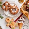 Nuevos productos transfronterizos, decoración navideña, colgante de árbol de Navidad, colgante creativo de galleta de jengibre de color anciano.