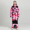 Novo Macacão de Neve de Inverno para Crianças Mais Velhas, Espessado e Quente, à Prova de Vento e Impermeável, Macacão de Ski Profissional Inteiriço com Calças