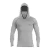 Nova Roupa de Pesca com Capuz Masculina para Exterior Transfronteiriça, Roupa de Proteção Solar para Praia, Caminhada e Pesca, Roupa Justa ao Corpo