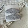 Presilha de cabelo vintage estilo coreano com clipe oval de tecido para o lado do cabelo, presilha para franja, acessório de cabelo feminino, presilha de cabelo retrô, ornamento de cabeça