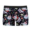 Cueca Masculina Estampada de Natal Nova Respirável Confortável Boxer de Seda de Leite Boxer com Estampa Digital de Seda de Leite