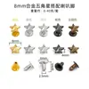 Remaches Estrella de Cinco Puntas Kimberly 8-30 mm Remaches Estrella de Aleación de Zinc Remaches para Equipaje Sombrero DIY Accesorios Punk