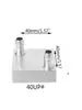 Cabezal de Refrigeración por Agua de Aluminio 30/40/80/120/160 Intercambiador de Calor Placa Refrigerante para CPU Tarjeta Gráfica Radiador Placa de Refrigeración Líquida