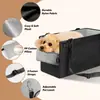 Bolsa de consola central para coche de mascotas directa de fábrica, cama para perro de coche de gran espacio, tela Oxford, resistente a la suciedad, cama de consola central de asiento de seguridad